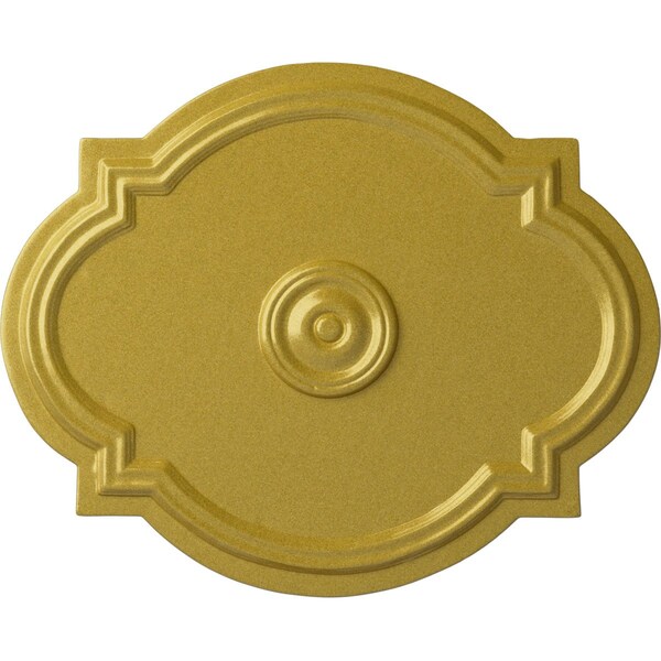 Ekena Millwork Waltz Ceiling Medallion (Fits Canopies up to 4 1/2"), 21 1/4"W x 17 3/8"H x 1"P, Rich Gold CM21WARGS - main